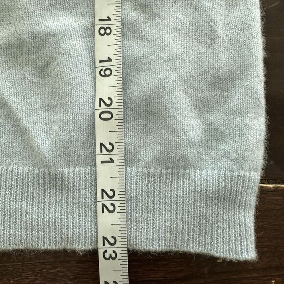 Antonio Melanie cashmere Pullover Blue Classic Preppy Sweater M - Picture 7 of 8